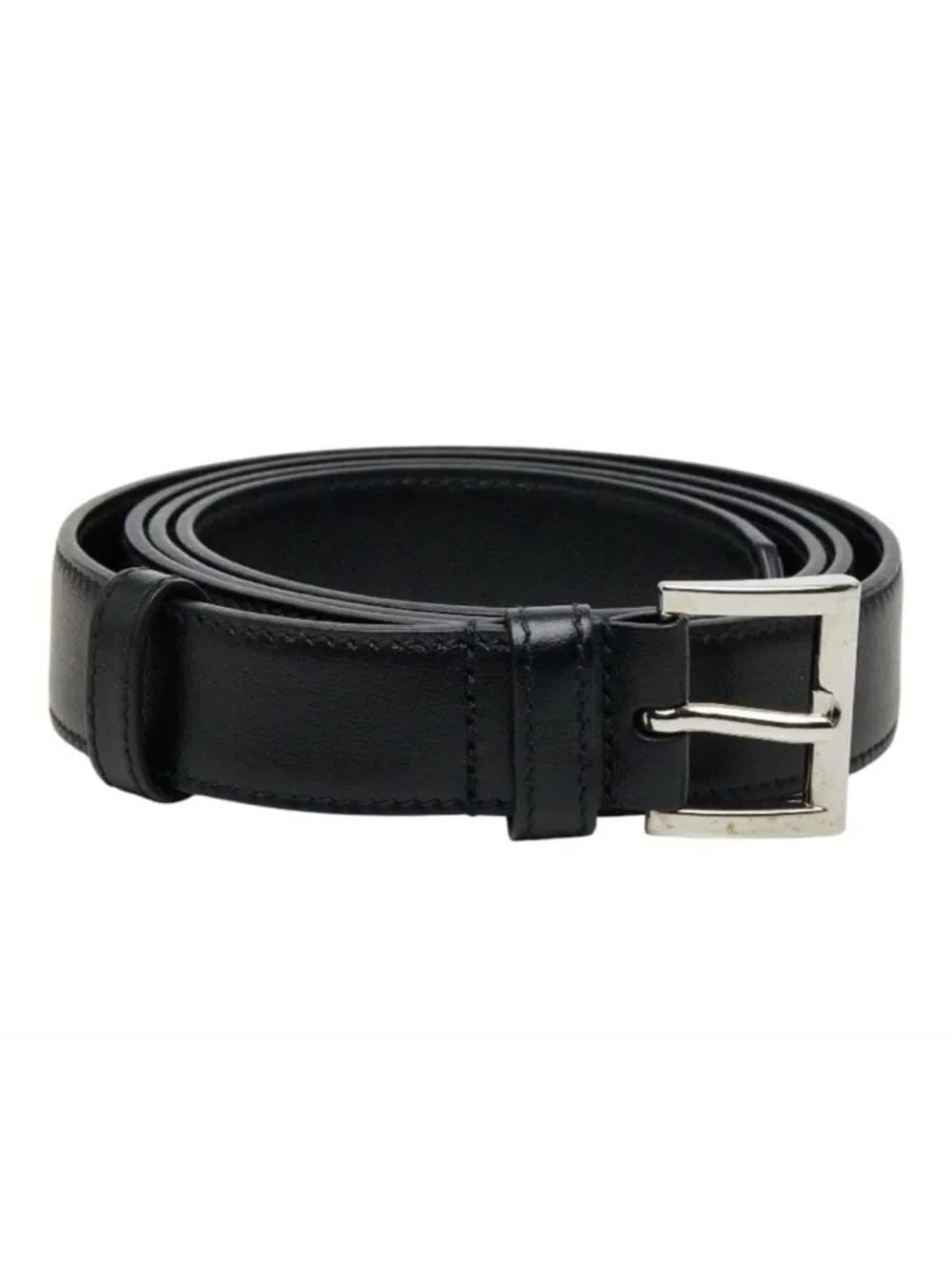 Prada Triangle Logo Belt 36